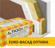 Теплоизоляция Евро Фасад Оптима 110кг/м3 (150*600*1000) 2шт. 1,2м2 (0,18м3) Тизол