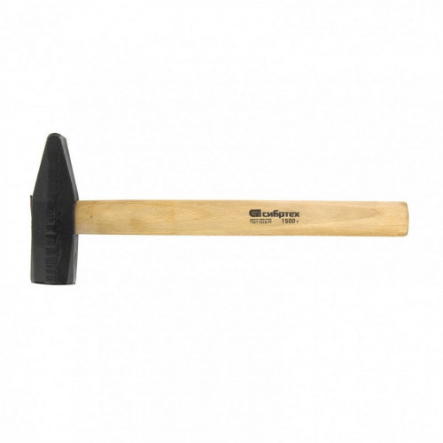Молоток 1500гр, слесарный квадратный боек, деревянная ручка Сибртех 10223