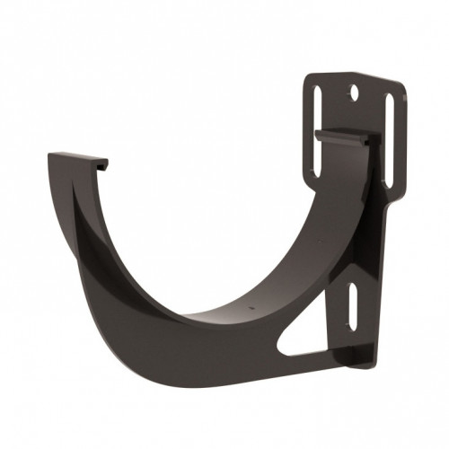 Кронштейн желоба ПВХ, графит Grand Line Standart D120/90