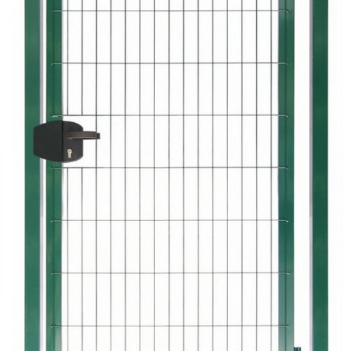 Калитка для забора 2,03х1,0м зеленый (RAL 6005) 4мм, Medium New Lock с замком Grand Line
