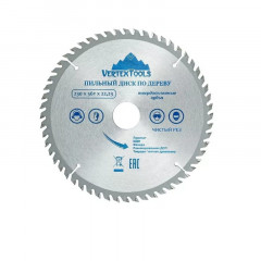 Диск пильный по дереву 230х22мм, 56 зубов, Vertextools 230-56-22