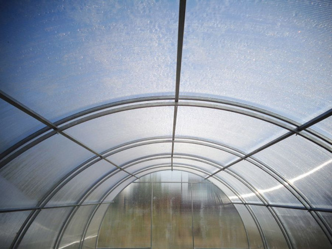 Теплица каркас "Новая-Цинк-Двойные дуги" 3х10х2,1 м (ШхДхВ) оцинкованная 20х20мм, без окраски