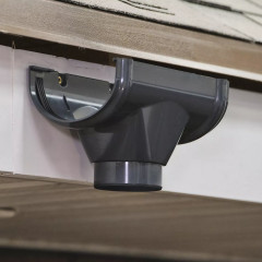 Воронка желоба ПВХ, Черный Оптима Технониколь 073461