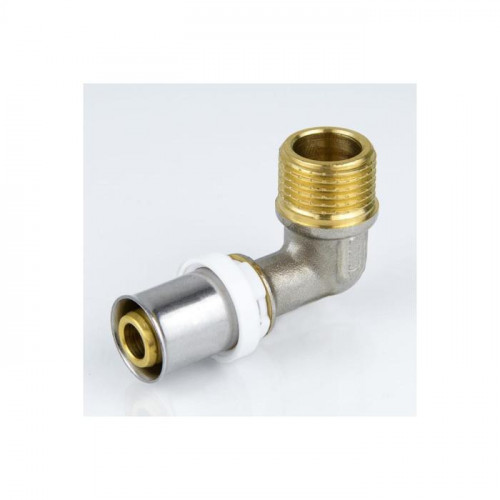Угольник латунный пресс 16х1/2" наружная резьба Aquasfera 8006-01