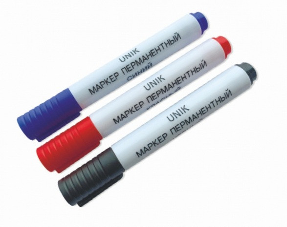 Маркер перманентный синий