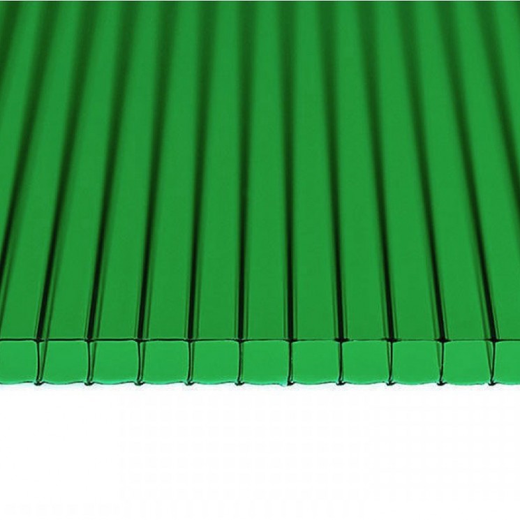 Сотовый поликарбонат 2100х6000х10мм (зеленый) Рациональ Казанский 0,99кг/м2