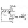 Сифон с отводом, с гибкой трубой 1 1/2х40, 40х40/50мм с отводом Санпласт