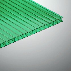 Поликарбонат 2100х6000х6мм (зеленый) Unipol 0,75кг/м2 пленка с 1 стороны