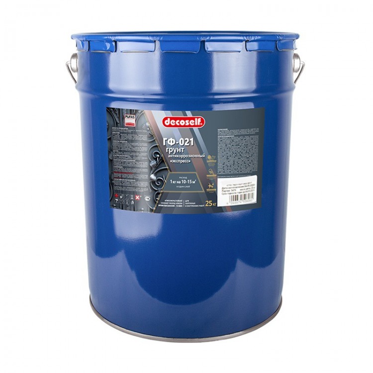 Грунт ГФ-021 экспресс Decoself Pufas, светло серый 25 кг купить в ...