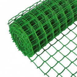 Сетка садовая заборная, пластиковая, ячейка 33х33мм, высота 1м, длина 20м
