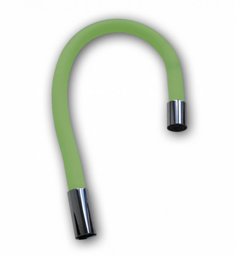 Излив гибкий для смесителя зеленый Frap W05