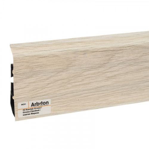 Плинтус Arbiton INDO 70, 25 Каштан Жирона, 2500х70х26мм