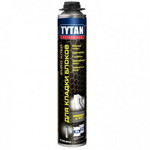 Клей-пена для кладки блоков Tytan Professional EURO GUN, 870 мл