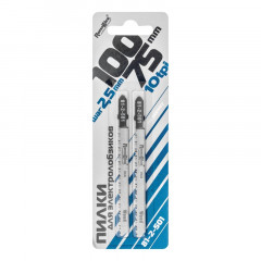 Пилки для лобзика по дереву T101B 100мм, шаг 2,5мм, 2шт РемоКолор 81-2-501