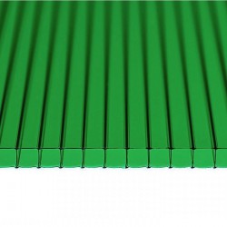 Сотовый поликарбонат 2100х12000х10мм (зеленый) Рациональ Казанский 0,99кг/м2