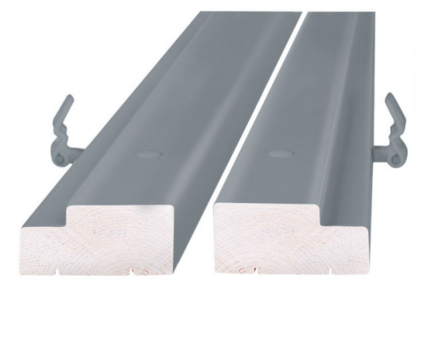 Дверная коробка стоевые 4 петли М21 крашеная Серая Олови