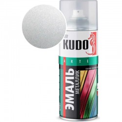 Эмаль аэрозольная металлик KU-1026 серебро Kudo Silver Grain Finish 520мл