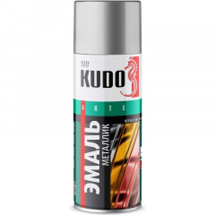 Эмаль аэрозольная металлик KU-1027 Хром Kudo Reflective Finish, 520мл
