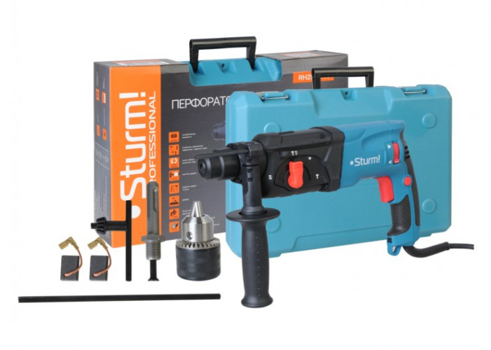 Перфоратор электрический SDS plus 1000 Вт, 1100 об/мин, 3 режима Sturm RH2510PM