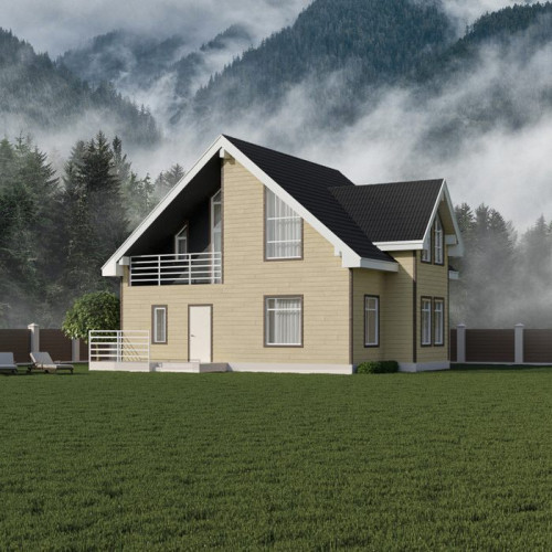 Фиброцементный сайдинг Roofas Песчанник светлый 10х200х2500мм, 0.5м2