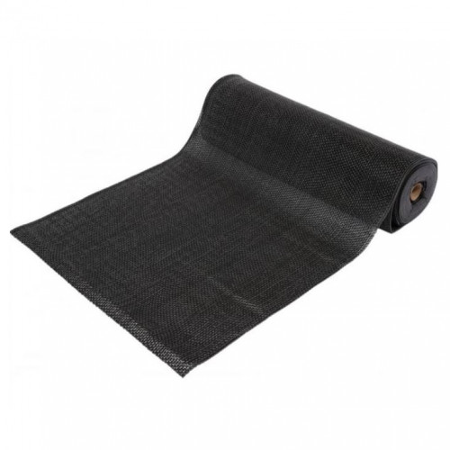 Грязезащитное покрытие ПВХ ЗигЗаг (zig-zag) 0.9х12м 8мм, черный