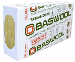 Теплоизоляция Baswool Вент Фасад 80 кг/м3 (50*600*1200) 6шт. 4,32м2 (0,216 м3)