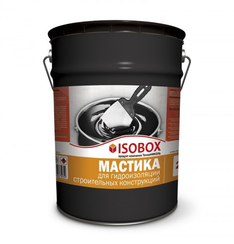 Мастика битумная Isobox 22 кг гидроизоляционная Технониколь