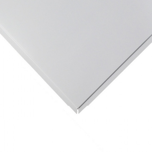 Плита потолочная кассетная 600х600мм Tegular 90 алюминиевая белая Cesal