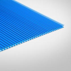Поликарбонат 2100х6000х6мм (синий) Unipol 0,75кг/м2 пленка с 1 стороны