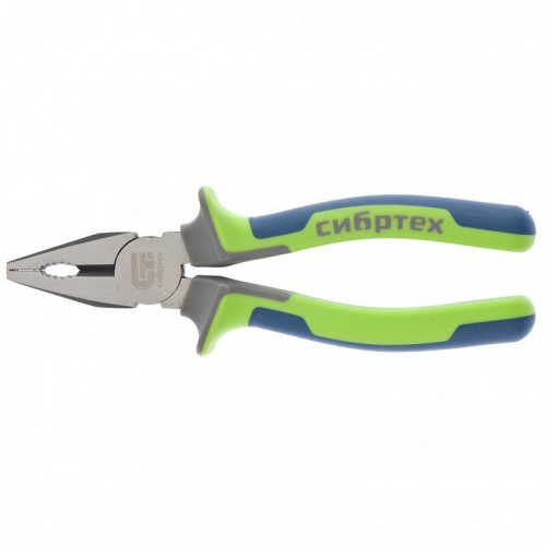 Плоскогубцы 180мм комбинированные фосфатированные, Сибртех 17054
