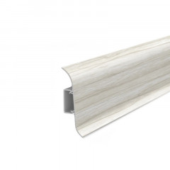 Плинтус Ideal Классик 55, 267 Клен белый, 2,2м с кабель-каналом