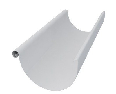 Желоб водосточный металлический белый d=125 3 м