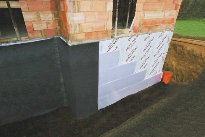 Дренажная мембрана 9мм DELTA-EQ-Drain 250кН/м2, 2,4x12,5м