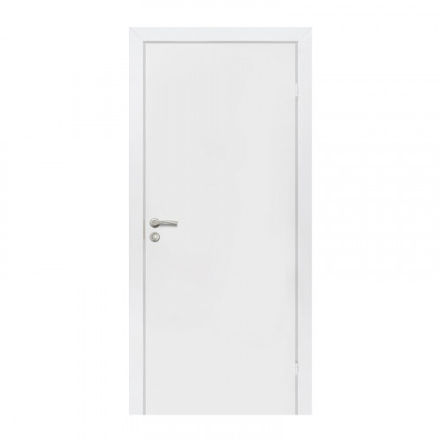 Дверь глухая 600*2000 Белое крашенное ГОСТ с замком Олови