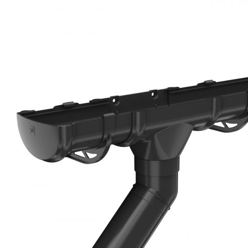 Колено водоотводное 135 ПВХ, Черный Оптима Технониколь 073464