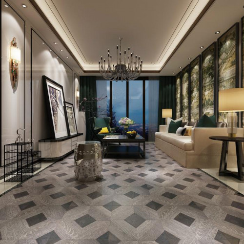 Ламинат Profield Parkett Барокко серебристый с фаской, 8мм, 33 класс, 1592-3