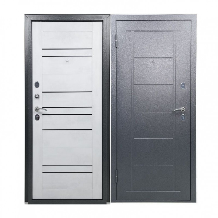 Металлическая входная дверь 960*2050, 75мм металл/МДФ, левая ТИТАН 8С
