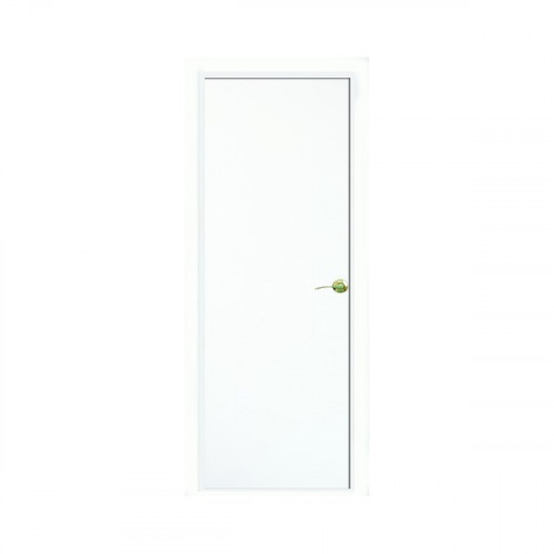 Дверное полотно с замком под цилиндр белое 910*2030  Сильвия