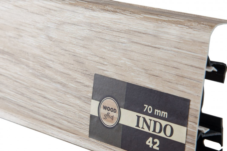 Плинтус Arbiton INDO 70, 42 Дуб Песочный, 2500х70х26мм