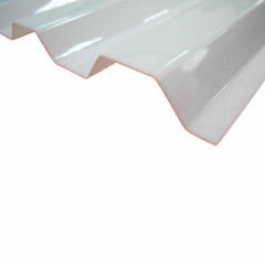 Поликарбонат трапеция МП/С-21 6000х1051х1,3мм (Молочный) Новаттро СафПласт