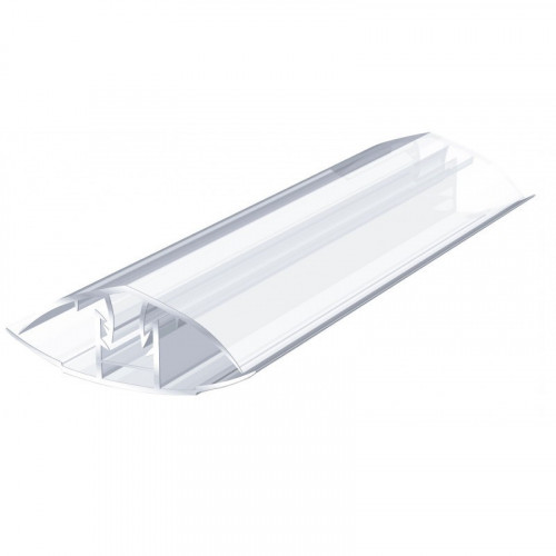 Профиль соединительный разъемный НCР 6-10мм прозрачный L=6м Полигаль