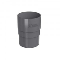 Муфта водосточной трубы ПВХ, серый Технониколь 425673