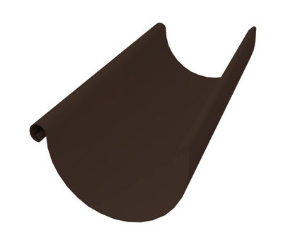 Желоб водосточный металлический коричневый d=125 3 м