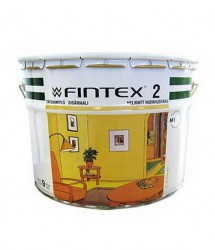 Краска Fintex 2, для стен и потолков, моющаяся, глубокоматовая, База А, 9л