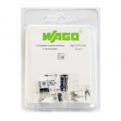 Клемма 2х(0,5-2,5кв.мм) WAGO 2273-202, 6шт