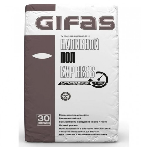 Наливной пол Gifas Express, 30 кг