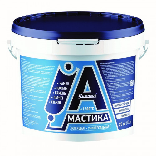 Мастика термостойкая универсальная клеящая , 20кг Альмира