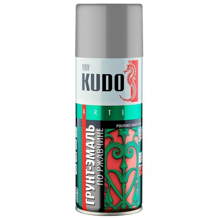 Kudo краска молотковая по ржавчине Kudo, 3 в 1, аэрозоль, 520 мл.. КУДО грунт эмаль по ржавчине. Ku-317042 Kudo. Ku-319005.