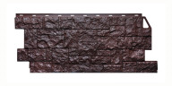 Фасадная панель Камень дикий 439х995мм (0,44м2), Коричневый FineBer