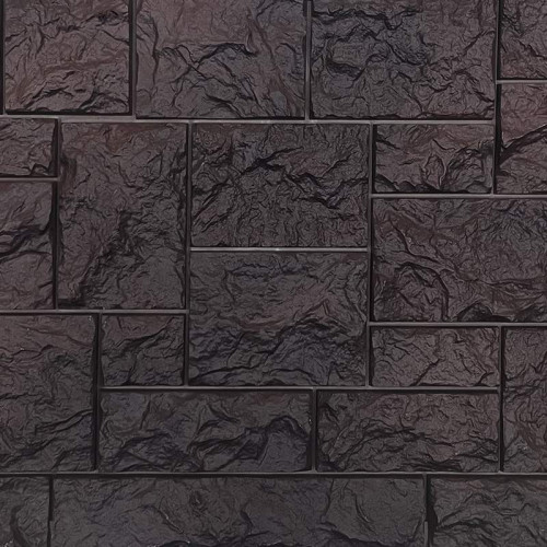 Фасадная панель Камень дикий 439х995мм (0,44м2), Коричневый FineBer